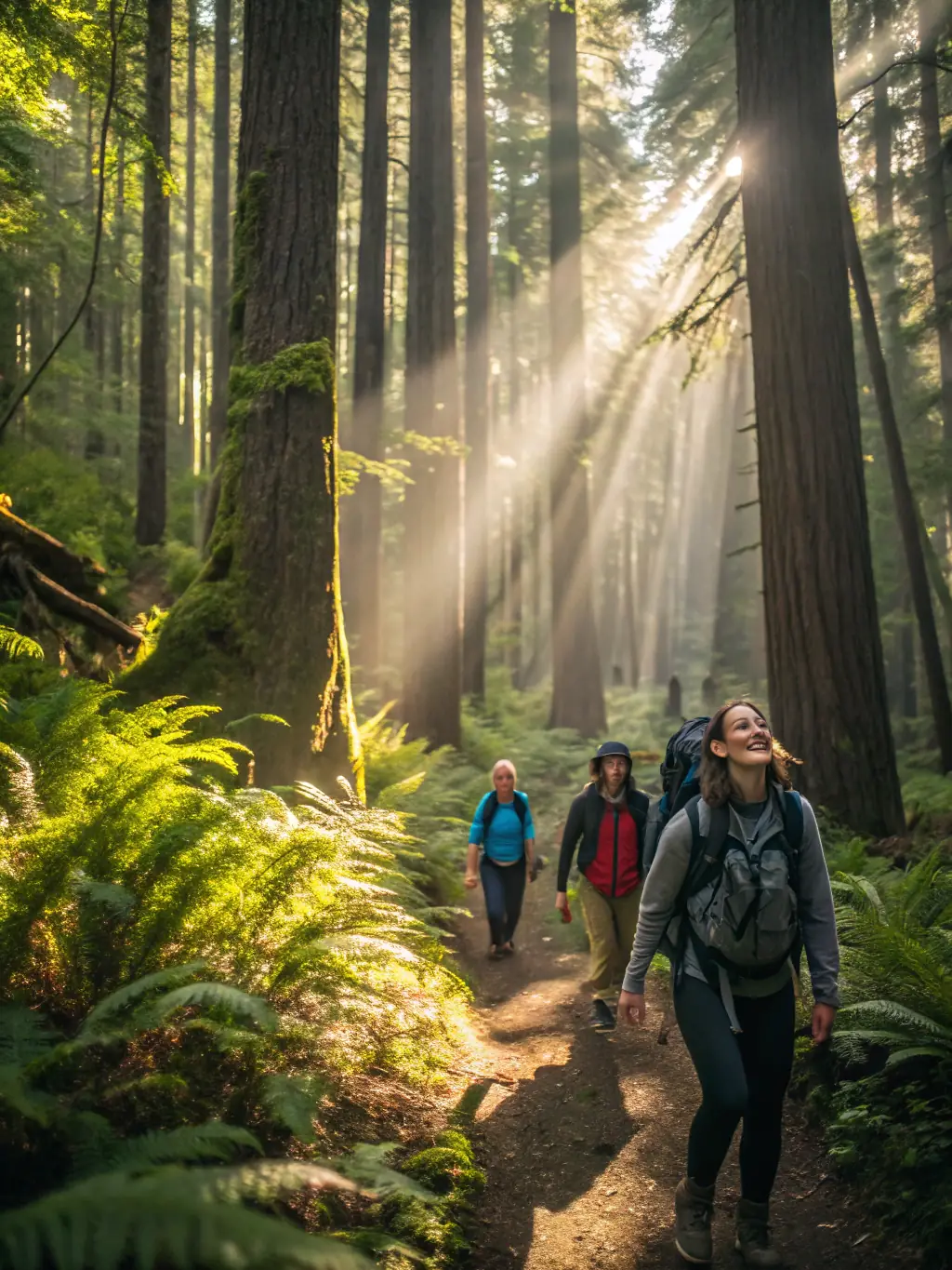 A photo of a guided nature walk, highlighting Landes Nature's educational programs for the community.